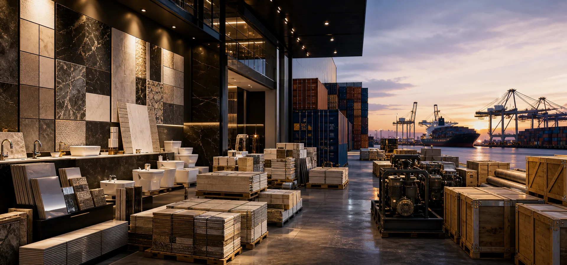 Building materials ceramics and showroom export